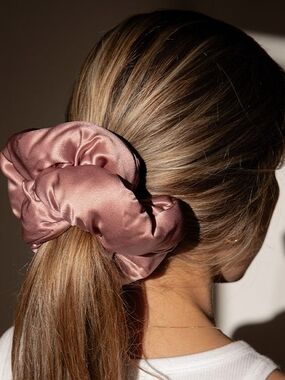 New Drowsy Damask Rose Padded Scrunchie